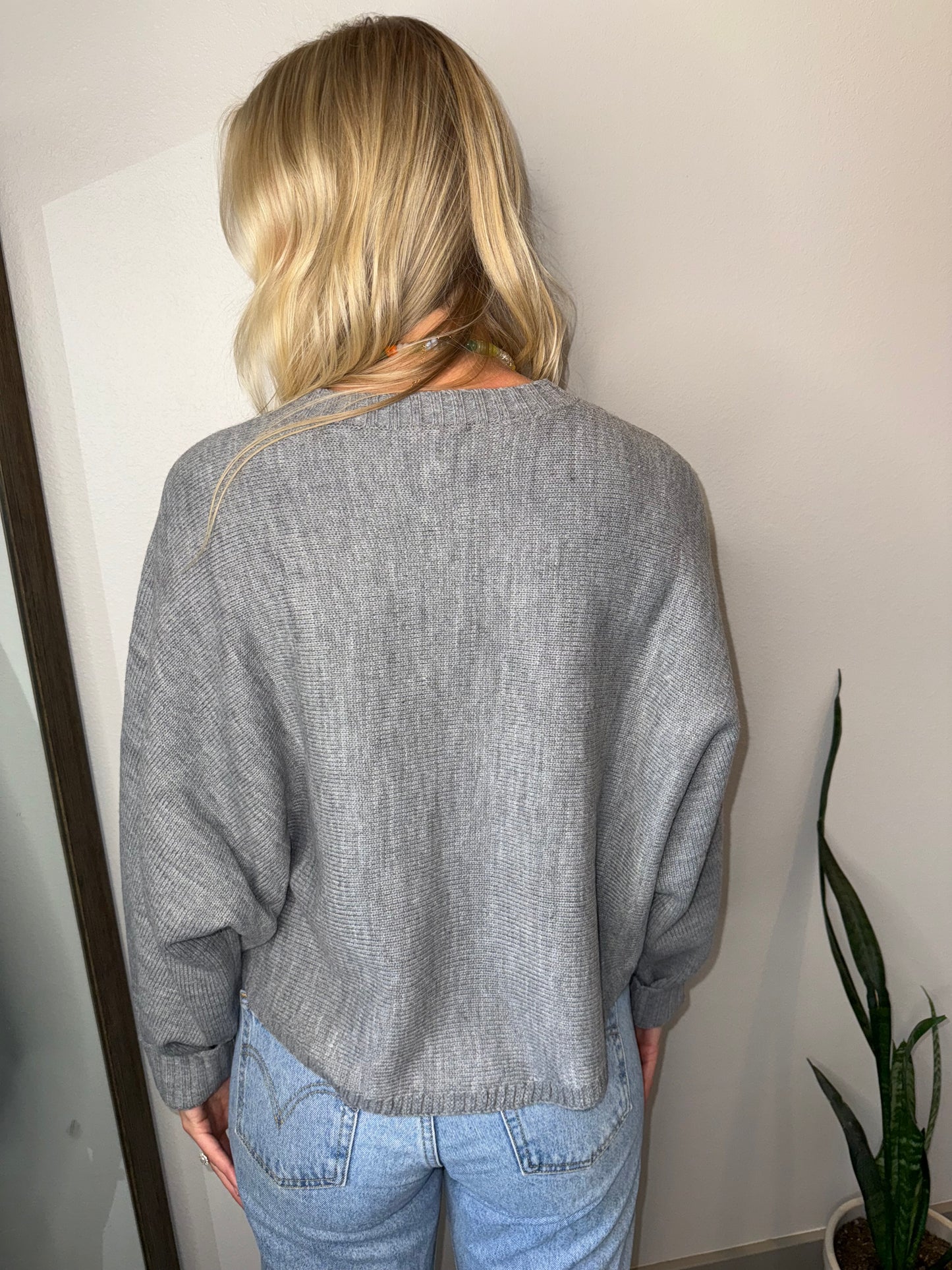 ellie girl sweater - gray