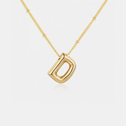 PREORDER Gold-Plated Bubble Initial Necklace