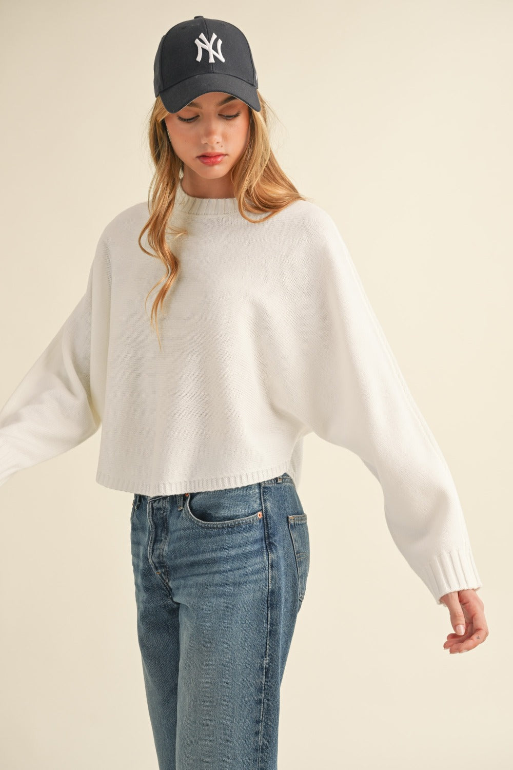 ellie girl sweater - off white