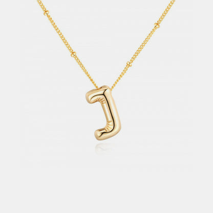 PREORDER Gold-Plated Bubble Initial Necklace