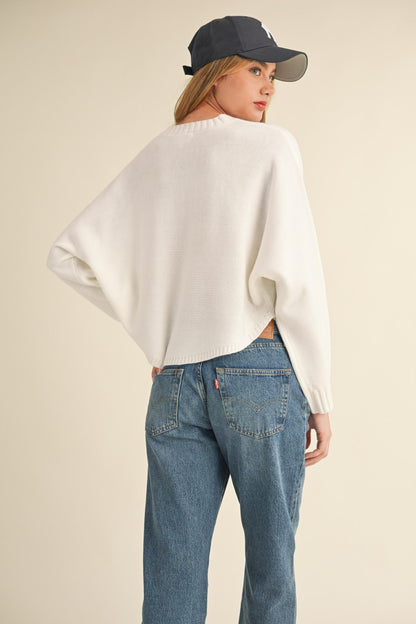 ellie girl sweater - off white