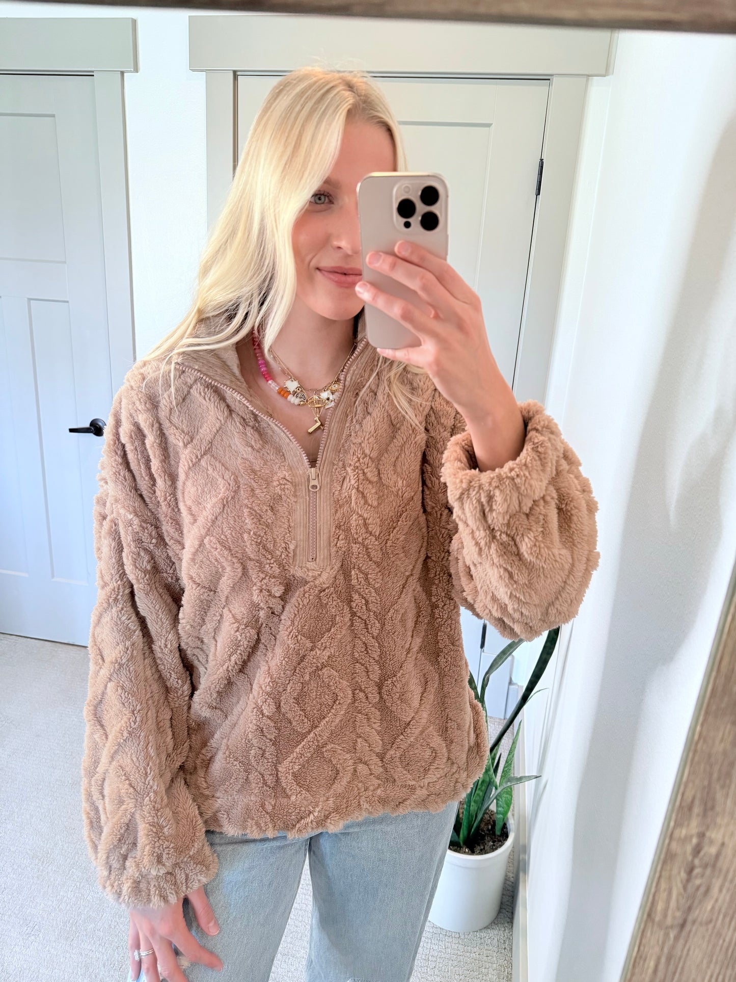 beary cozy pullover