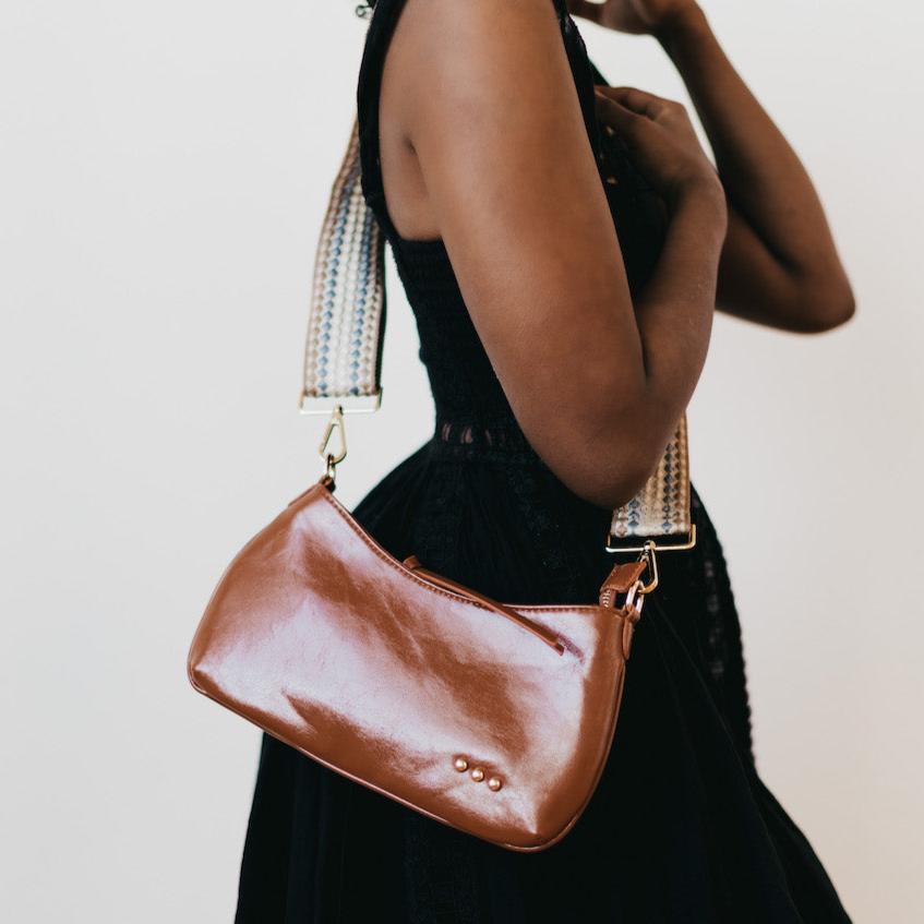 natalia braided vegan leather crossbody & shoulder bag