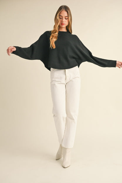 ellie girl sweater - black